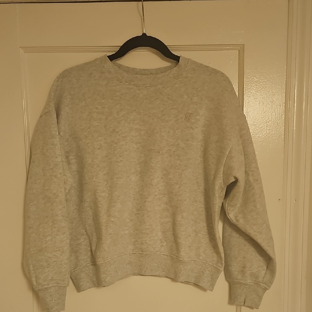 Victoria's Secret Light Gray Crewneck Sweatshirt